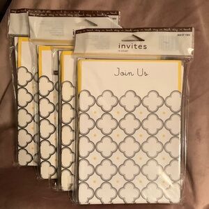 4 New Packs of 10 Cards Each Generic Invites